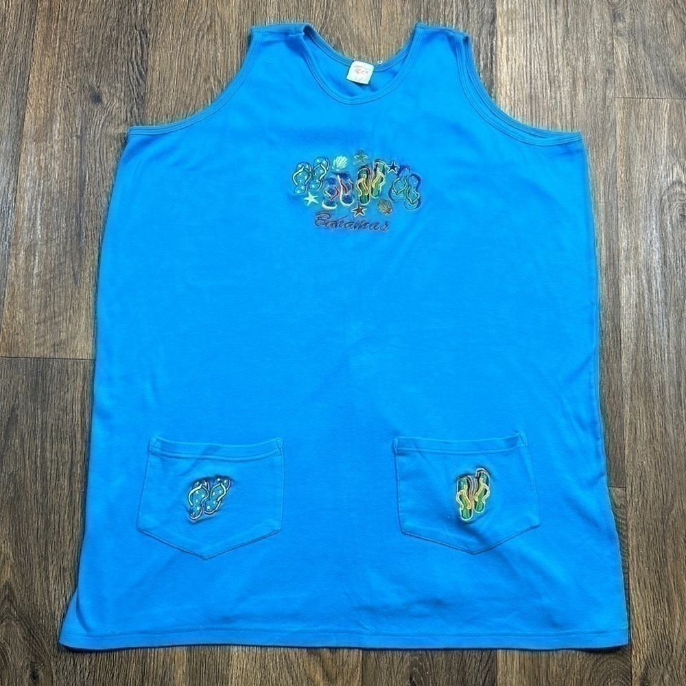 Bahamas Sandals T-Shirt Dress 100% Cotton